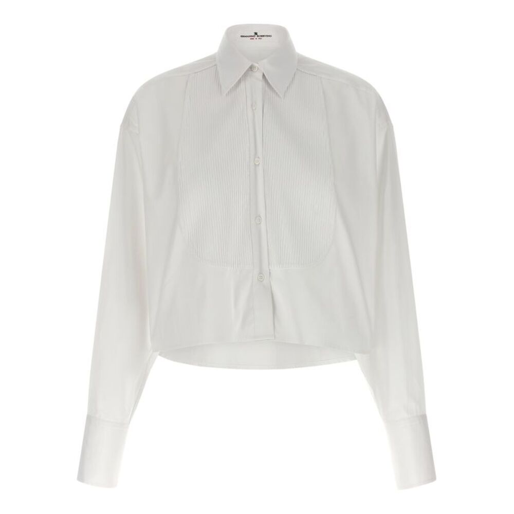 Ermanno Scervino White Cotton Women's Blouse